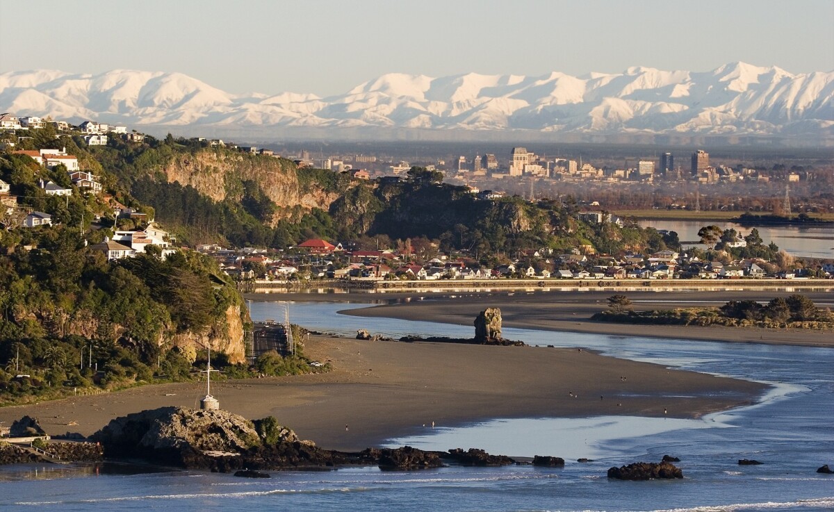 Southern Alps as a backdrop photo
