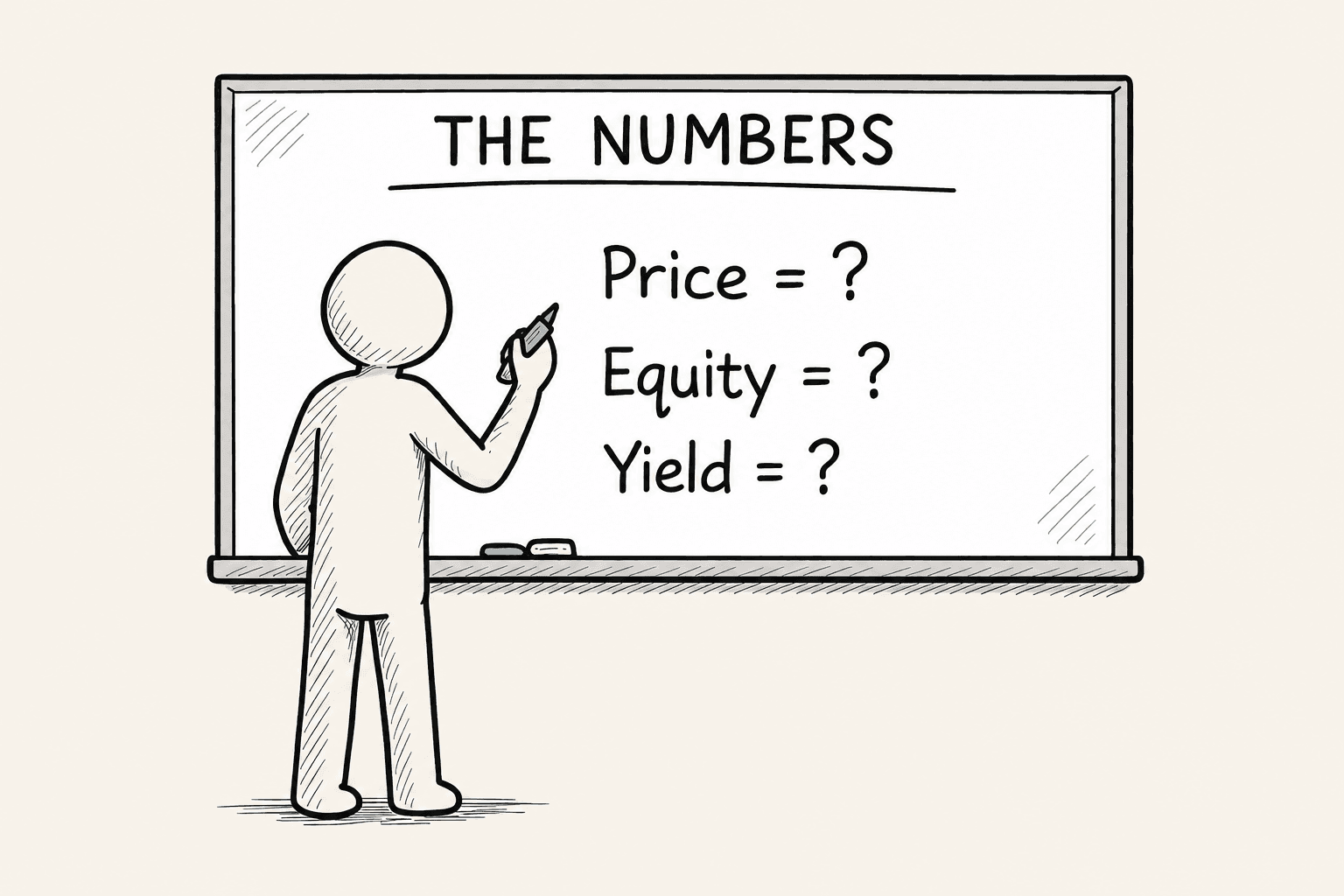Numbers, Equity, Cashflow and Yield